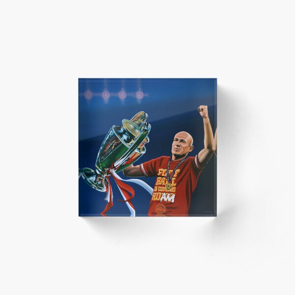 Arjen Robben painting Acrylic Block