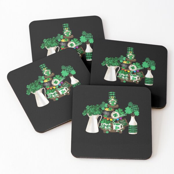 Item preview, Cute Green Shamrock Decor With Happy St. Patricks Day Gnome designed and sold by TateTitle7.
