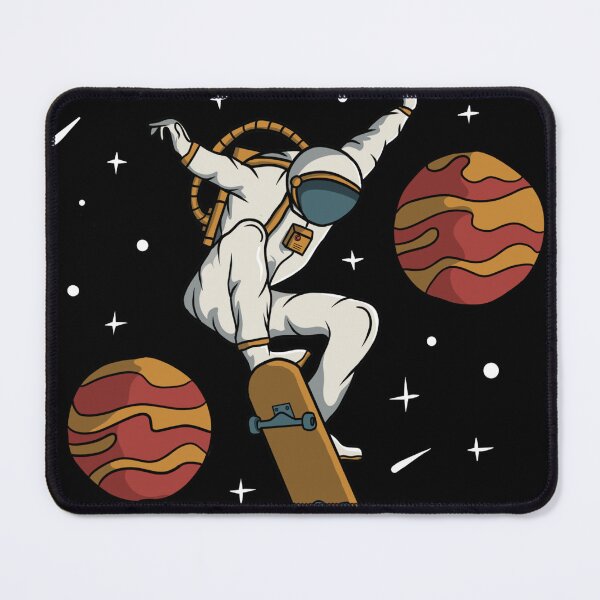 Item preview, Astronaut playing skateboard in space designed and sold by AGraphic11.