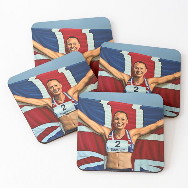 Item preview, Jessica Ennis painting designed and sold by PaulMeijering.
