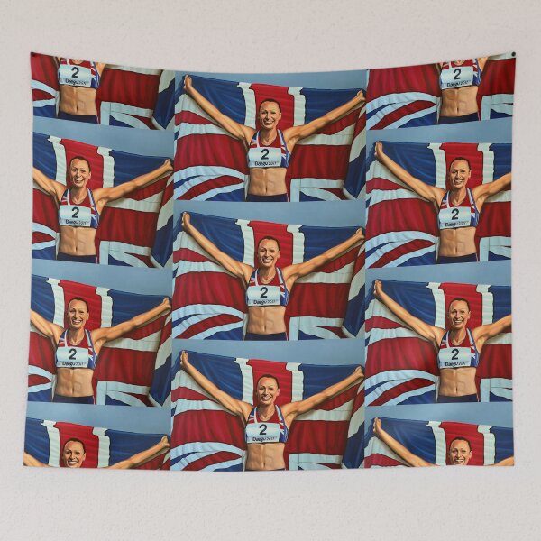 Item preview, Jessica Ennis painting designed and sold by PaulMeijering.