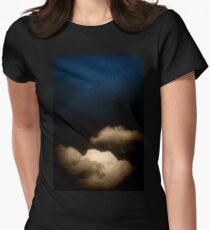 Clouds in a scratched darkness Women's Fitted T-Shirt