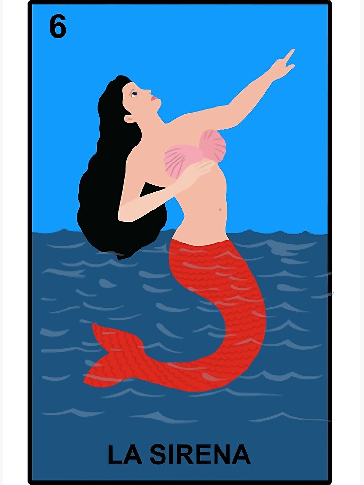 Loteria La Sirena  Poster for Sale by metjackie0