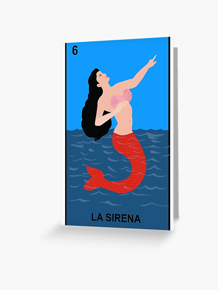 Loteria La Sirena  Greeting Card for Sale by metjackie0