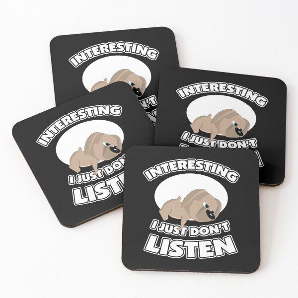 Item preview, I Just Don't Listen - Funny Cute Puppy Fall Asleep  designed and sold by vaseltoti.