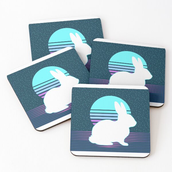 Artikelvorschau, Hase Ostern Vaporwave Art 80er Jahre Stil entworfen und verkauft von Buyeseoshop.