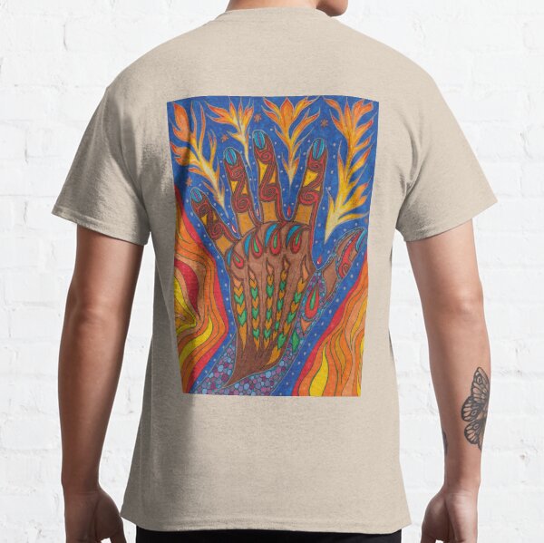 Abstract colourful firehand #MarchMemes Classic T-Shirt