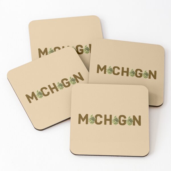 Item preview, Michigan Weed Buds - Marijuana/Pot/420/Cannabis for Stoners and Smokers designed and sold by SteamParliament.