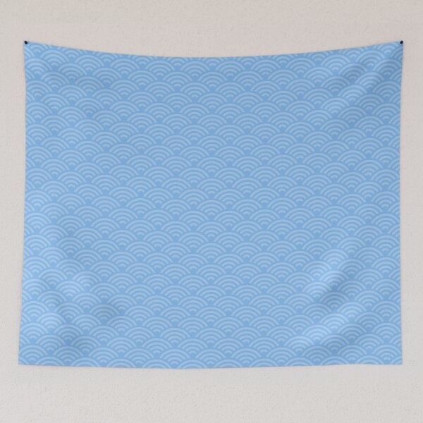 Item preview, Seigaiha Pattern in Blue Color designed and sold by Takeda-art.