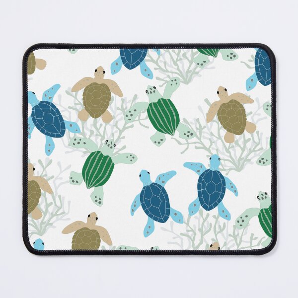 Item preview, Different Colored Turtles Coral Pattern designed and sold by SweetThreads79.