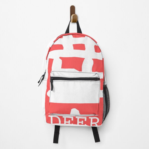 Item preview, Deer Kanji Badge 鹿 Japan Red White designed and sold by Snoot-Store.