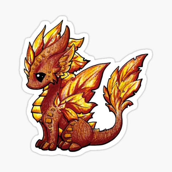 Autumn Dragon Sticker