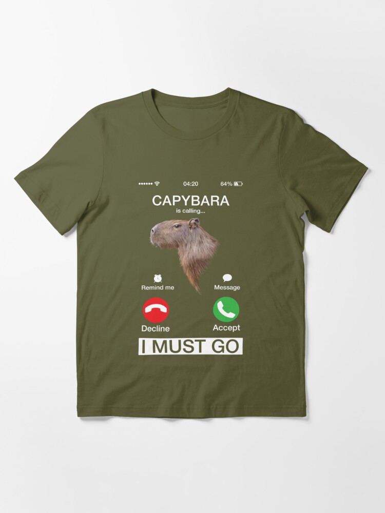 Teeshirtpalace Capybara Is Calling Funny Capibara Rodent Animal Lover Humor Tshirt Tank Top