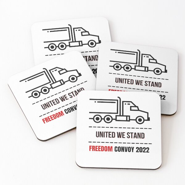 Artikelvorschau, United We Stand – Freedom Convoy 2022 (Weiß) entworfen und verkauft von Free2BeMeShop.