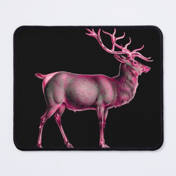 Artikelvorschau, Magenta Bock, rosa Hirsch, rosa Geweih entworfen und verkauft von Mary Egan.
