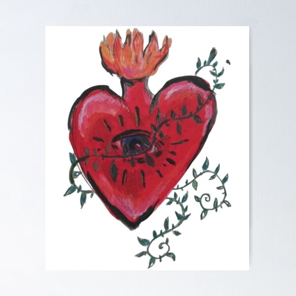 Item preview, corazón en llamas designed and sold by SeenInMoviesZ.
