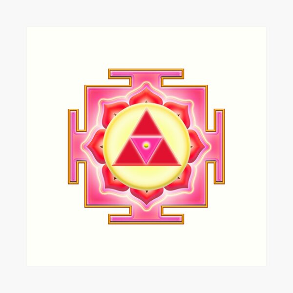 Item preview, Shiva Shakti Pink Yantra YA-04 designed and sold by heartsforlove.