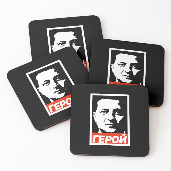 Item preview, Volodymyr Zelenskyy - Hero in Cyrillic - герой 1.0 designed and sold by Thelittlelord.