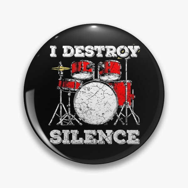 Item preview, I Destroy Silence Funny Drummer designed and sold by ericrichard059.