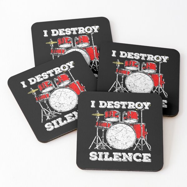 Item preview, I Destroy Silence Funny Drummer designed and sold by ericrichard059.