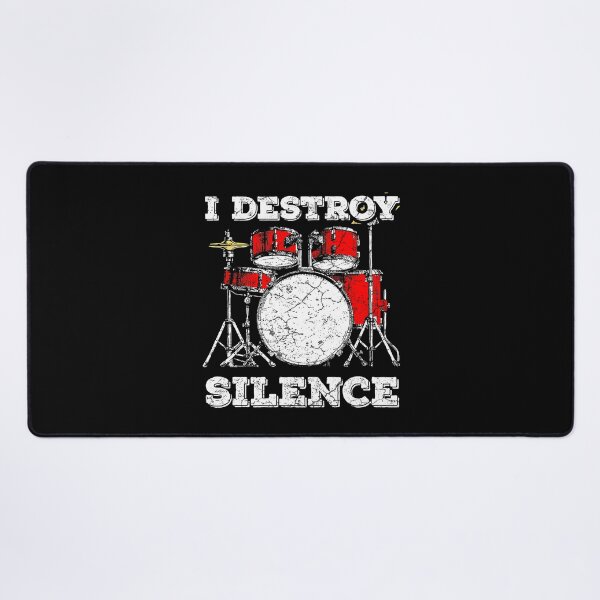Item preview, I Destroy Silence Funny Drummer designed and sold by ericrichard059.