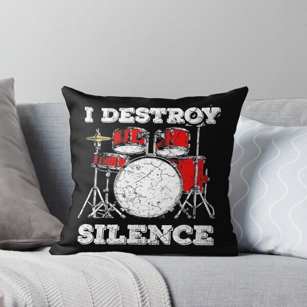 Item preview, I Destroy Silence Funny Drummer designed and sold by ericrichard059.