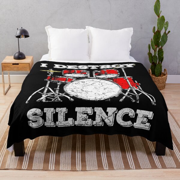 Item preview, I Destroy Silence Funny Drummer designed and sold by ericrichard059.