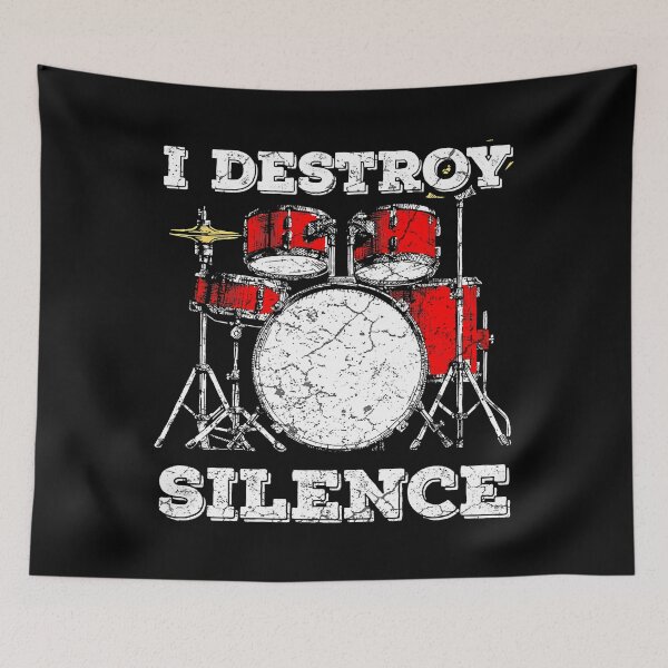 Item preview, I Destroy Silence Funny Drummer designed and sold by ericrichard059.