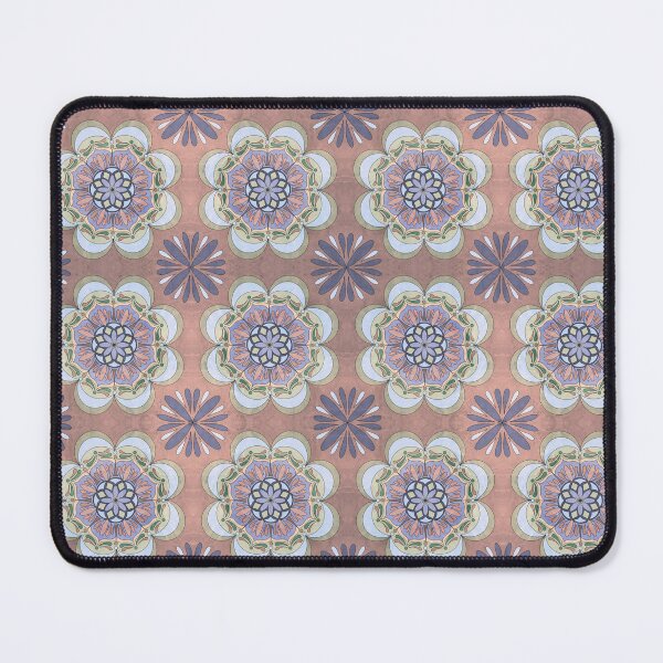 Artikelvorschau, Mandala-Rosenschemas Allover-Druck entworfen und verkauft von Cedarrue.