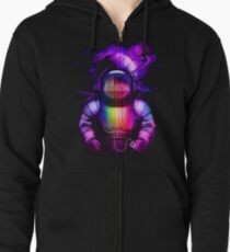 Music in space Zipped Hoodie