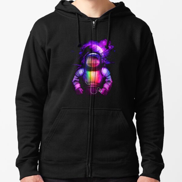 Música en el espacio Sudadera con capucha y cremallera