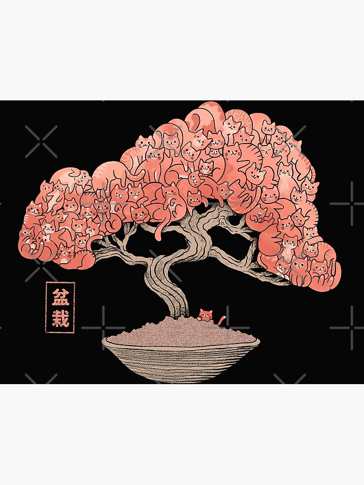 "Bonsai cat tree" Poster for Sale by ppmid Redbubble