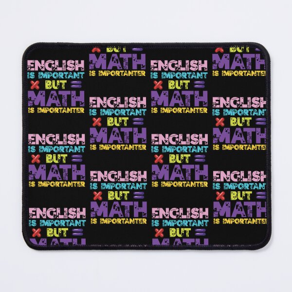 Item preview, English Is Important But Math Is Importanter Funny Math Art For Men Women Student Pun Mathematics Lovers Colorful Gift designed and sold by pedrored369.