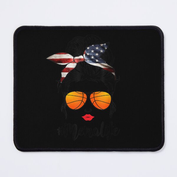 Item preview, Basketball Mema Life Messy Bun American Flag Bandana designed and sold by AnzoLissette.
