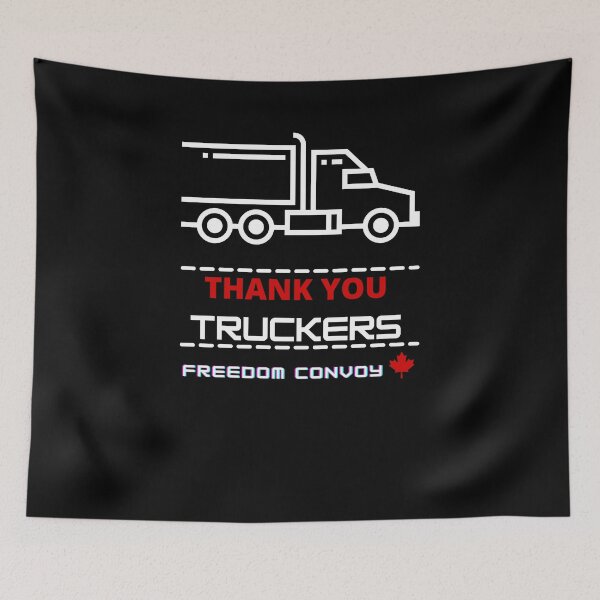 Artikelvorschau, Vielen Dank, Trucker – Freedom Convoy entworfen und verkauft von Free2BeMeShop.