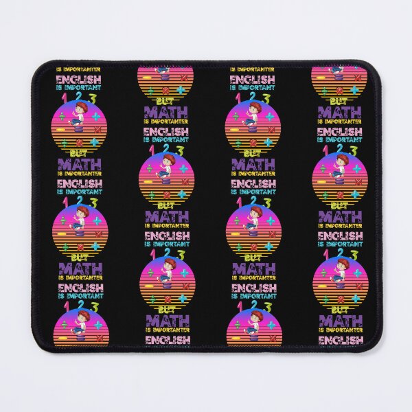 Item preview, English Is Important But Math Is Importanter Funny Math Art For Men Women Student Pun Mathematics Lovers Sunset Colorful Gift designed and sold by pedrored369.