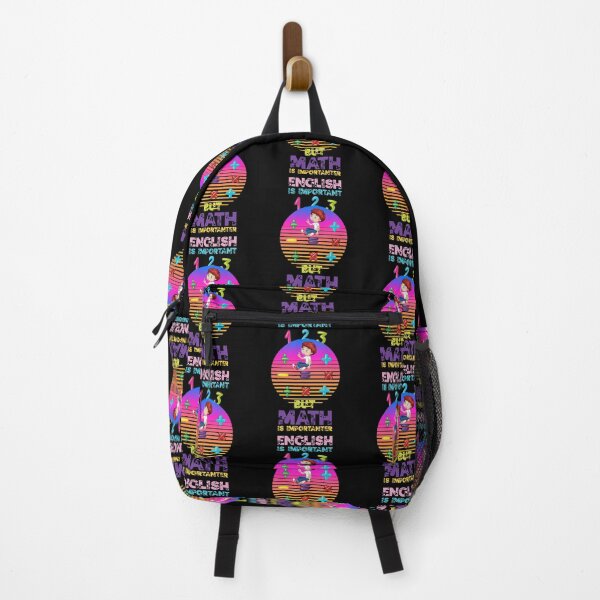 Item preview, English Is Important But Math Is Importanter Funny Math Art For Men Women Student Pun Mathematics Lovers Sunset Colorful Gift designed and sold by pedrored369.
