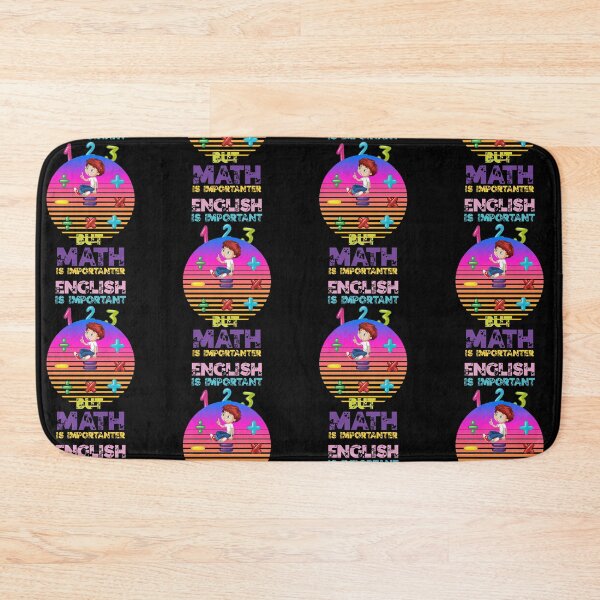 Item preview, English Is Important But Math Is Importanter Funny Math Art For Men Women Student Pun Mathematics Lovers Sunset Colorful Gift designed and sold by pedrored369.