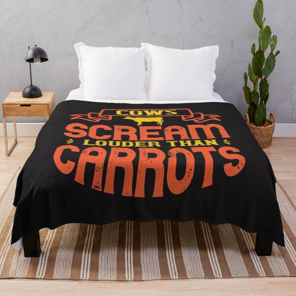Item preview, Cows scream louder than carrots Vegan lover Vegan funny Vegan gift designed and sold by marla8ruby.