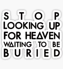 Buried (black) Sticker