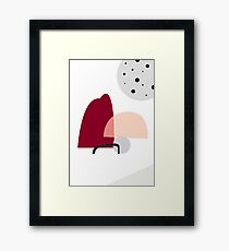 Playful organic modern Framed Print