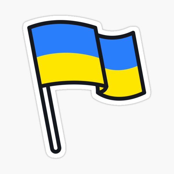Ukrainian Flag (Proceeds will be donated) Sticker