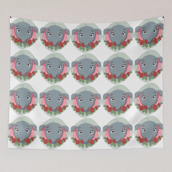 Item preview, Cute Elephant with flowers. designed and sold by Kanchan1987.