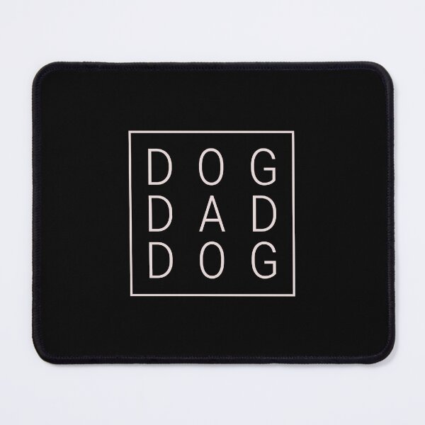 Item preview, Dog Dad - Minimalist White Type in a Square - Boxed designed and sold by 8PawsStudio.