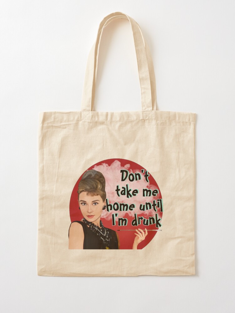 audrey hepburn breakfast at tiffany's Tote Bag by calibos