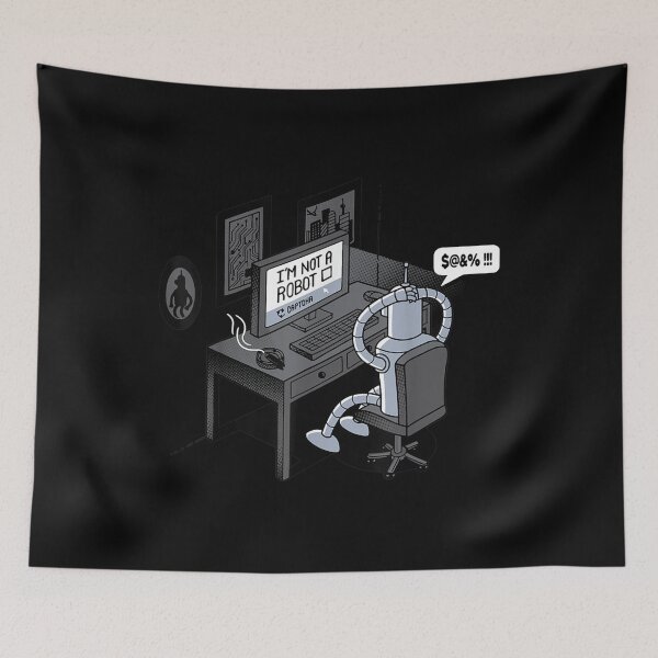 Item preview, Coolest Classic Design Funny I'm Not A Robot Anti Captcha  designed and sold by vergielx.