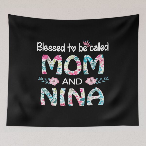 Item preview, Blessed To Be Called Mom And Nina Floral Gift For Nina  designed and sold by vergielx.