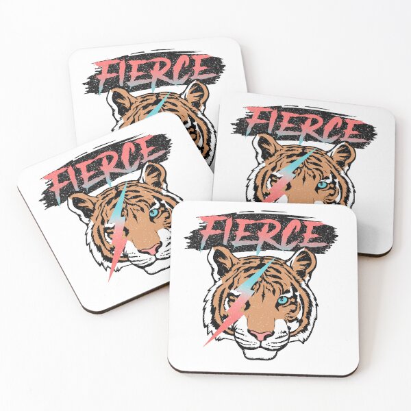 Item preview, Pink Fierce, Lightning Tiger, Hipster Retro  designed and sold by andieartco.