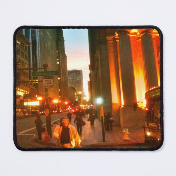 Item preview, San Francisco Night Time Financial District Street Scene Photograph designed and sold by JTony.