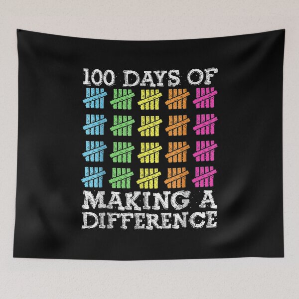 Item preview, 100 Days Of Making A Difference Kids School Teachers  designed and sold by vergielx.